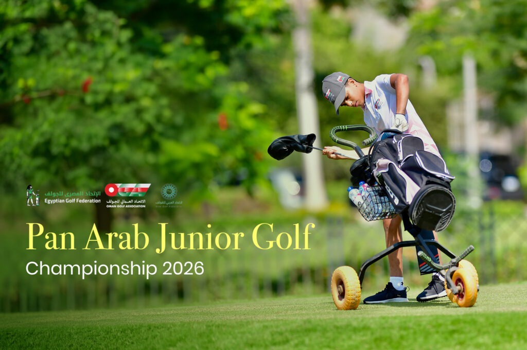 Oman junior golf team during practice day in Cairo