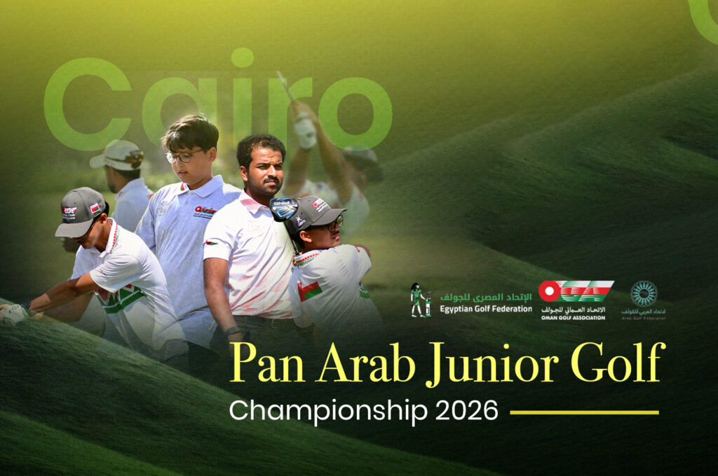 Oman junior golf team during practice day in Cairo